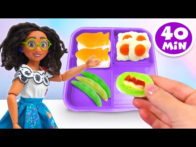 Disney Encanto's Mirabel And Isabela Pack Turning Red Mei School Lunch | Fun Videos For Kids