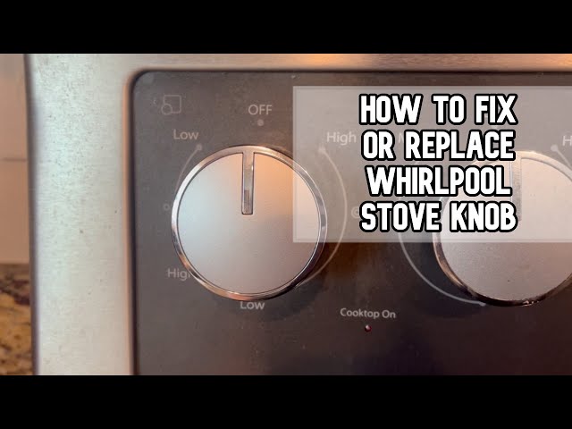 How to fix or replace broken Whirlpool stove knob DIY video #whirlpool #stove #appliances