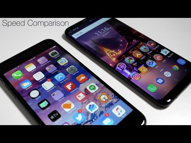 iPhone 7 Plus vs Galaxy S8+  - Speed Comparison