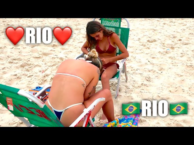 Amazing 😱 Brazil 🇧🇷 Beach ☀️ Rio de Janeiro 😍 Walking Tour in 4K