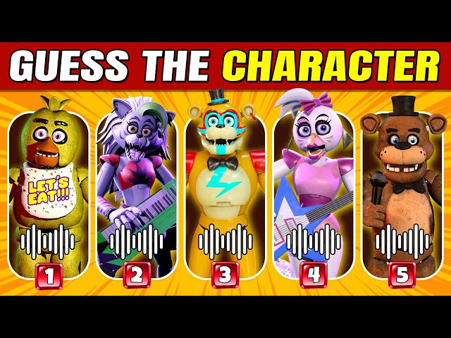 Guess The FNAF Character by Voice & Mouth - Fnaf Quiz | Five Nights At Freddys