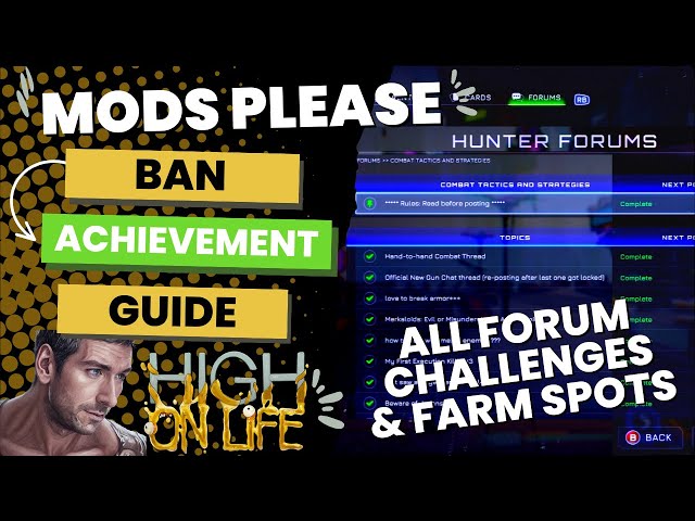 Mods Please Ban (All Challenges & Farming Locations) - High On Life