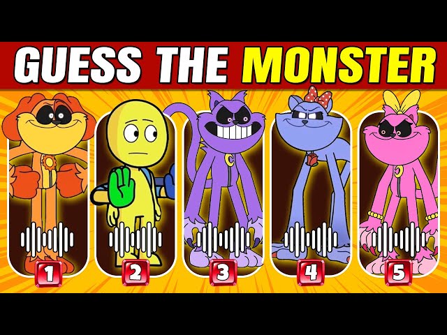 Guess The Monster By Voice| Poppy Play Time Chapter 3 Animation| Catnap, Dogday