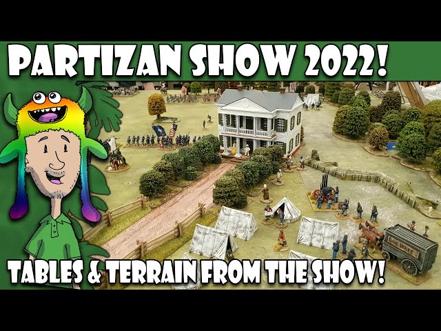 The Tables and Terrain of Partizan 2022 Wargames Show!