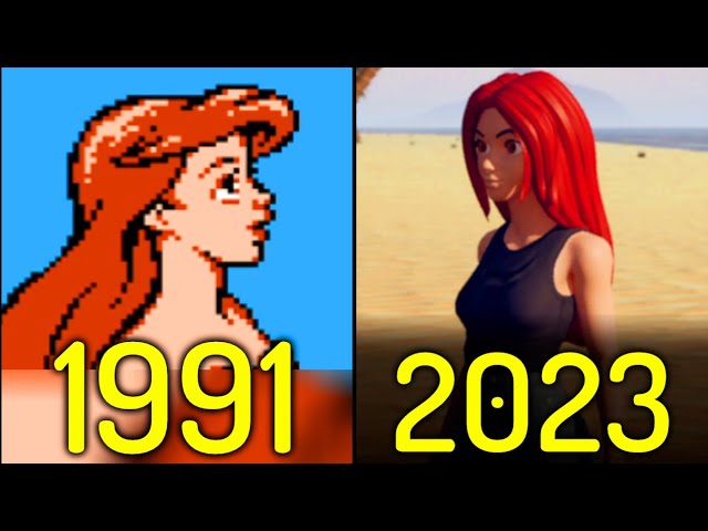 Evolution of The Little Mermaid Games 1991-2023