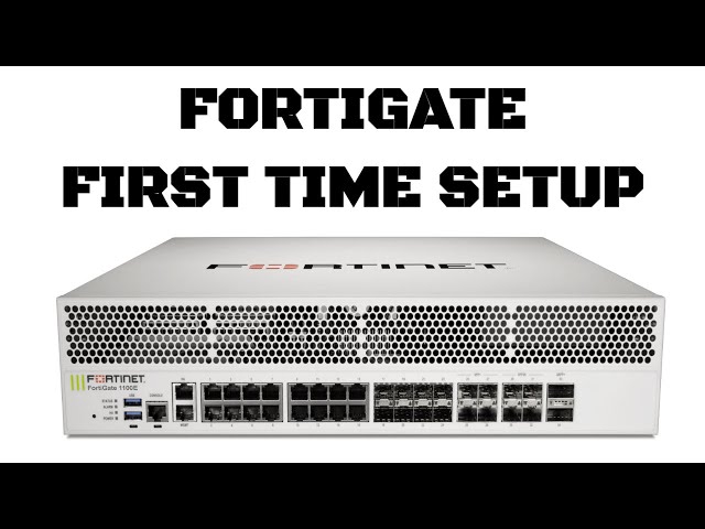 Basic Fortigate Setup - Security Policy, Static Route and VLAN Interface