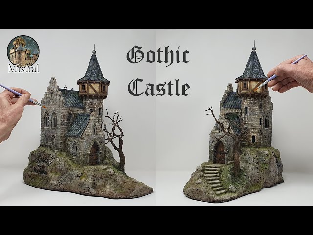 Crafting a Fantasy Castle: Foam, Balsa Wood, and Cardboard | Diorama Tutorial