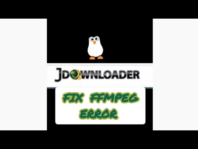 Fix jdownloader 2 FFmpeg error