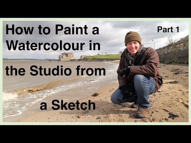A Demonstration of Painting a Watercolour from Reference Photos and a Sketch