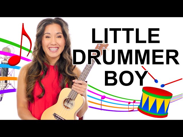 Turn your ukulele into a DRUM! Little Drummer Boy Ukulele Tutorial with Play Along