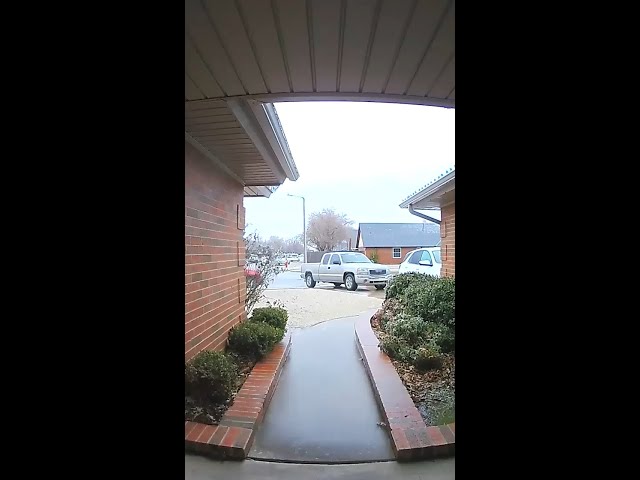 Ice causes car to move from driveway