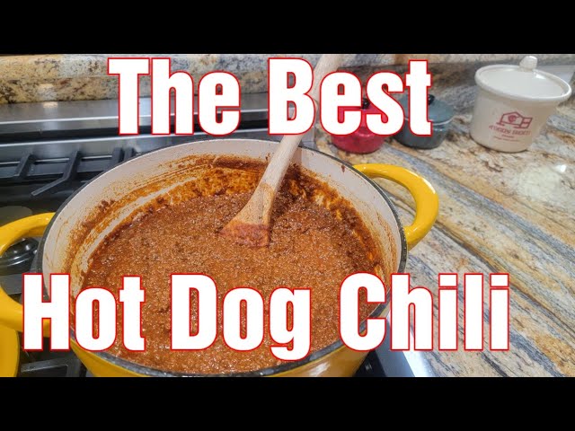 The Best Hot Dog Chilli