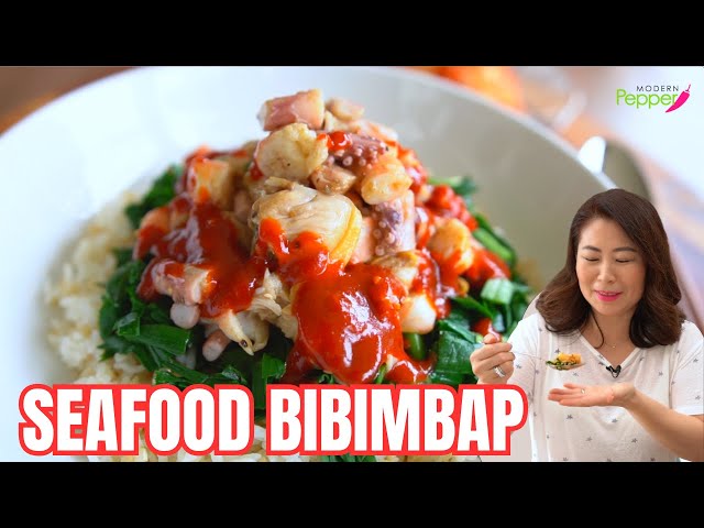 Seafood Bibimbap that Koreans Eat!  SIMPLE & INCREDIBLY DELICIOUS Bibimbap Recipe 🇰🇷부추 해물비빔밥