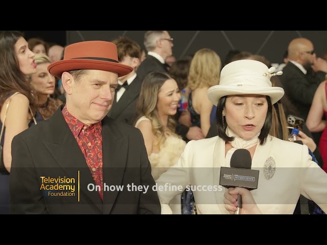 Daniel Palladino and Amy Sherman-Palladino ("The Marvelous Mrs. Maisel") at the 75th Primetime Emmys