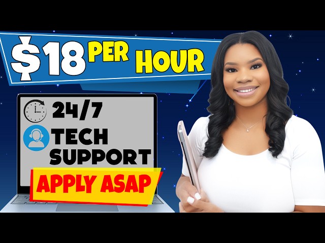 Flexible Hours! $18/Hour Tech Support Jobs From Home
