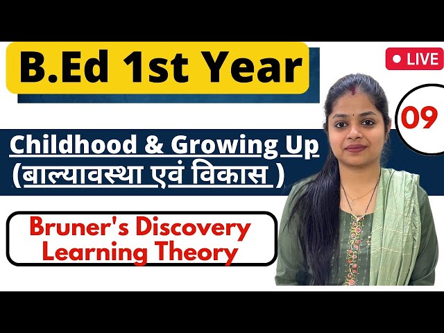 MDU/CRSU Bed 1st Year | Childhood & Growing Up | Bruner's Discovery Learning Theory | By Rupali Jain