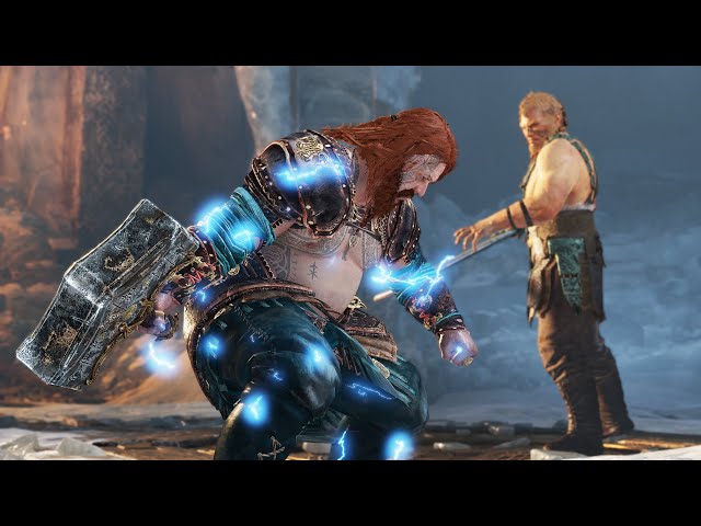 RAGNAROK Thor fights his Sons! - Magni and Modi Boss Fight (GOW Ragnarok Epic Battle!)
