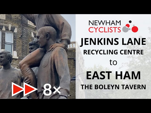 (Sped-Up) Cycling from Jenkins Lane RRC to East Ham, London, London