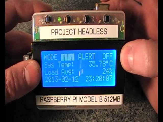 Raspberry Pi Battery Powered Headless Pi With LCD Monitoring