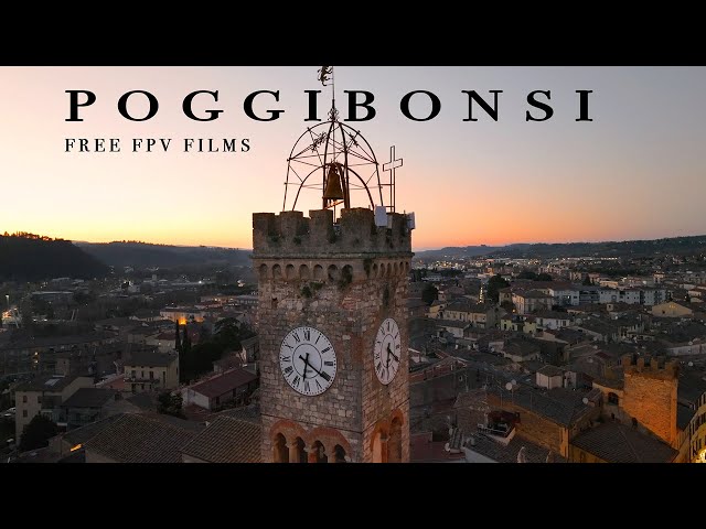 POGGIBONSI FROM THE AIR - Tuscany -  FREE FPV FILMS