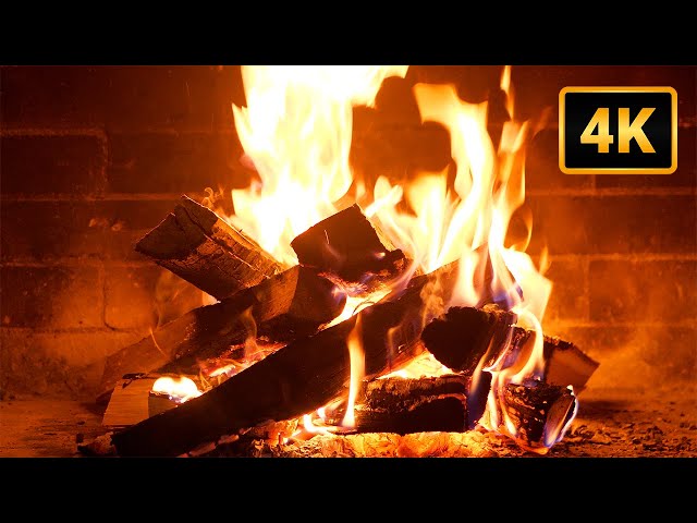 🔥 4K Fireplace Ambience With Jazz Lounge Music. Enjoy Crackling Fireplace Sounds mixed w/ Soft Jazz