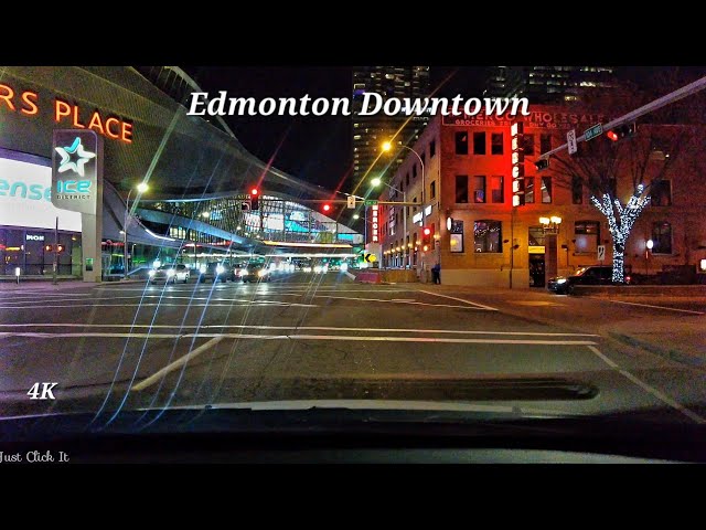 Night Driving - Downtown Edmonton, Alberta, Canada, November 2023