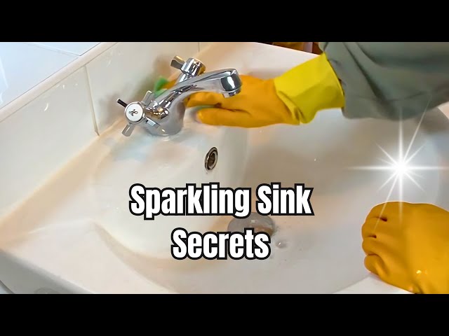 Quick & Easy Bathroom Sink Cleaning | Cleaning Tips