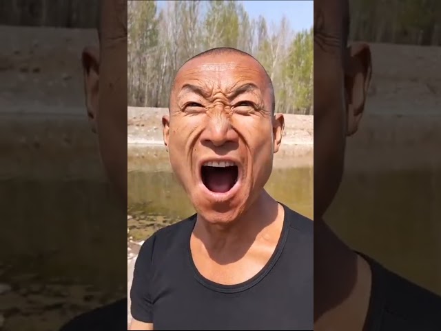 Chinese bald guy talking and dancing