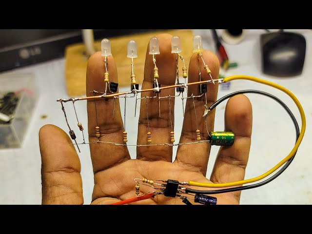 How to make LED chaser Circuit With NE555 Ic and BC547 Transistor