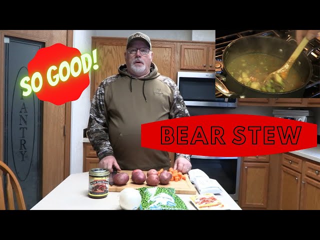 How to cook bear meat | INCREDIBLE Bear Meat Stew!