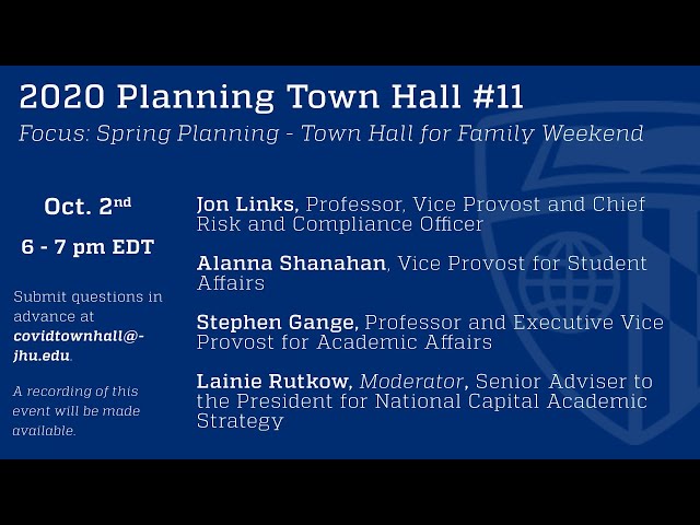 Spring Planning Town Hall - Family Weekend Event