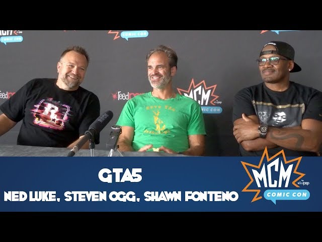 GTAV Interview with Steven Ogg, Ned Luke & Shawn Fonteno - MCM Comic Con London - May 2018