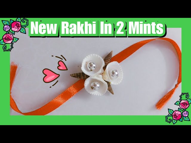 How to make Rakhi in 2 Mints | DIY Rakhi | Shell's Rakhi