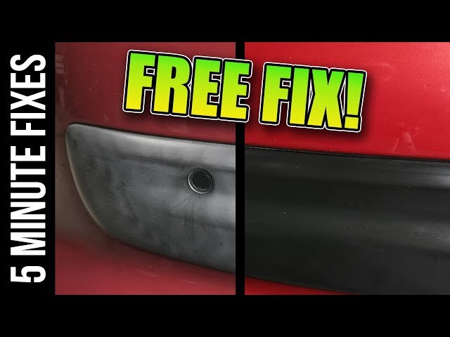 How To Restore Your Cars Bumpers Back To Black for FREE