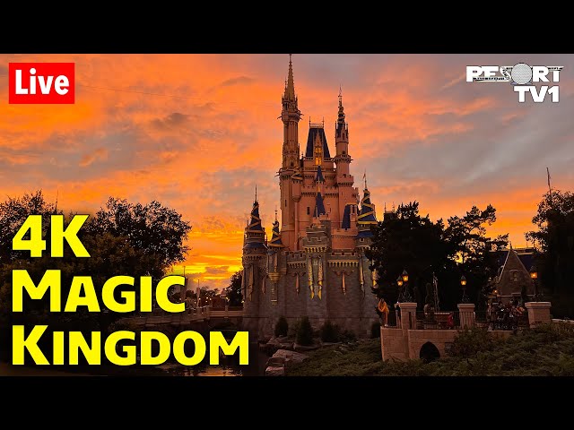 🔴4K Live: A Beautiful Saturday Evening in 4K at Magic Kingdom - Walt Disney World Live Stream