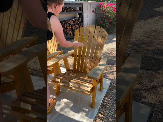 Finishing outdoor furniture just got easier! Check full video here. 🍊https://youtu.be/ER4uz-qfTVk