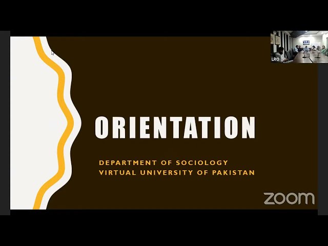 Orientation of Newly Admitted BS Sociology Students