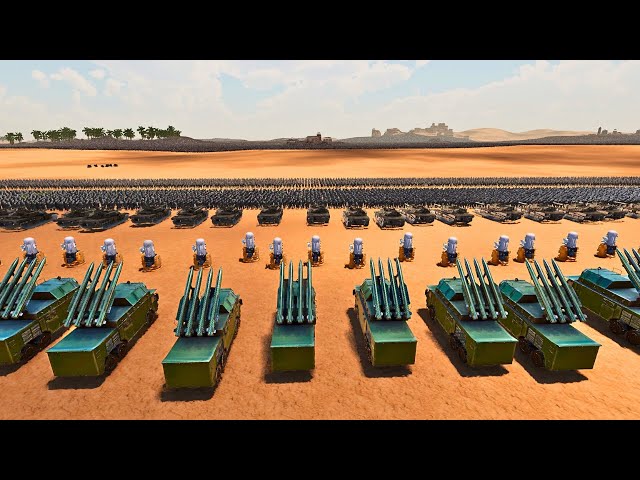 HUMAN ARMY WITH MISSILE SYSTEM vs 4,000,000 DWARVES & ZOMBIES- Ultimate Epic Battle Simulator 2