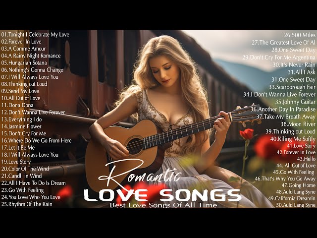 Romantic Guitar: Most Old Beautiful Love Songs 80's 90's - Beautiful Guitar Melodies for Love