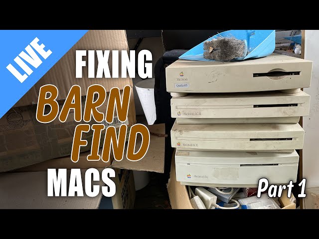 Repairing some barn-find vintage Macs - Part 1 [LIVE]
