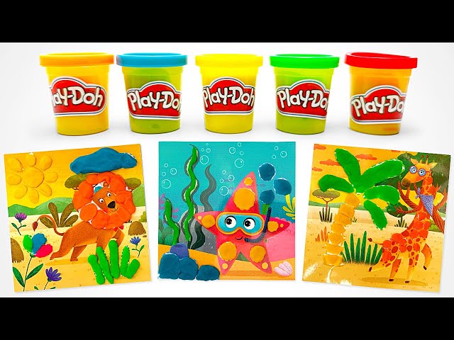 TOP Learning Animals Facts with Colorful Play Doh for Toddlers 🦁