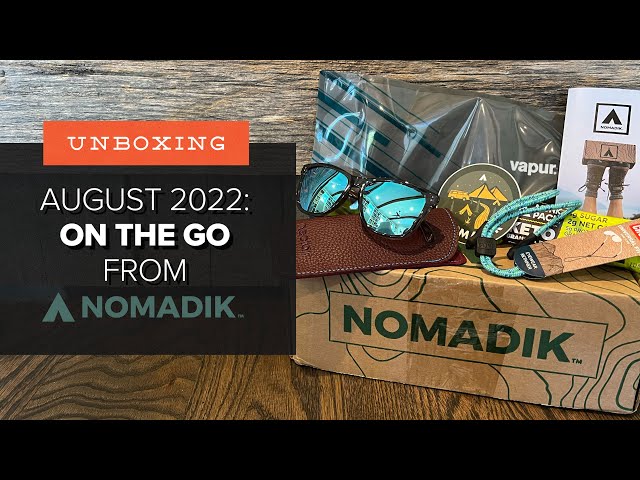 Unboxing the August 2022 "On the Go" Box from Nomadik