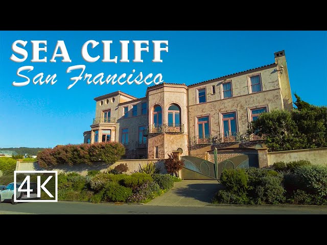 [4K] Sea Cliff Neighborhood - San Francisco - California - Walking Tour