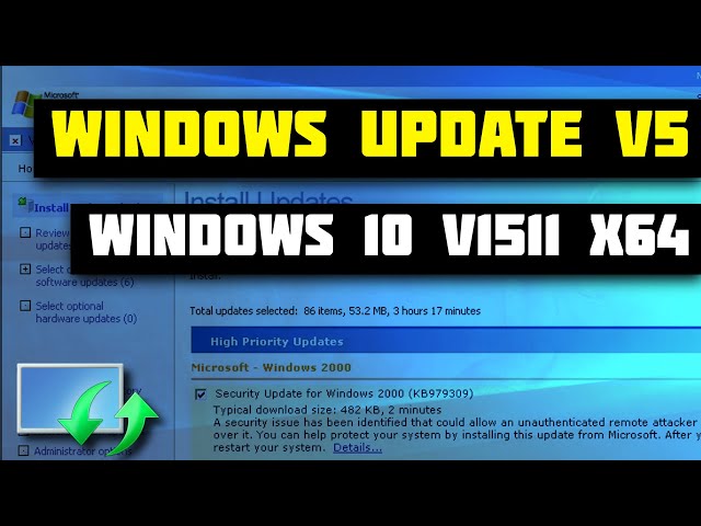 Windows Update v5 on Windows 10 v1511 x64