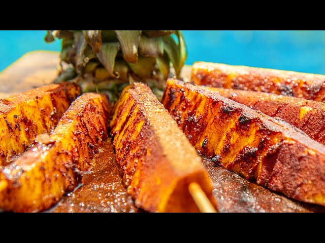 Grilled Pineapple - Brazilian Steakhouse Dessert right off your Grill