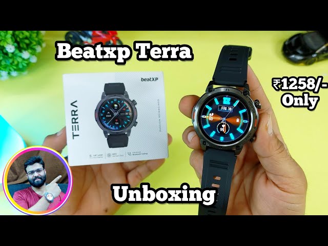 BeatXP Terra 1.34" Ultra HD Display Round Dial smartwatch unboxing