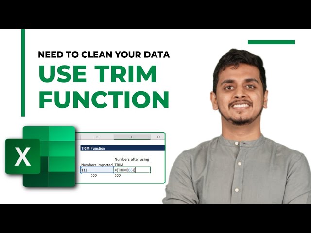 How to Use TRIM Function Effectively: Make Your Data Cleaning Easy