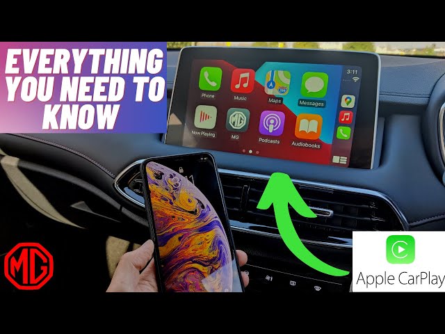 MG Cars Apple Carplay Complete Tutorial and Review -- How to Connect, Use Siri, Google Map etc