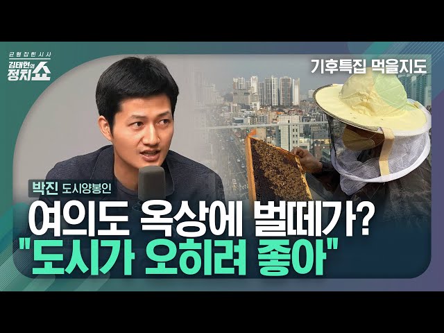 [김태현의 정치쇼] "꿀벌들, 도시가 시골보다 '오히려 좋아'" I 기후특집 먹을지도 240515(수)