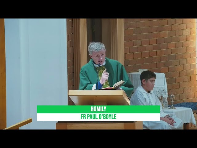 Homily of Fr Paul O'Boyle for 20th Sunday in Ordinary Time 14 August 2022  (6pm)